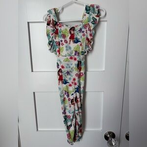 Posh Peanut Disney Moana Ruffle Overalls size 2T